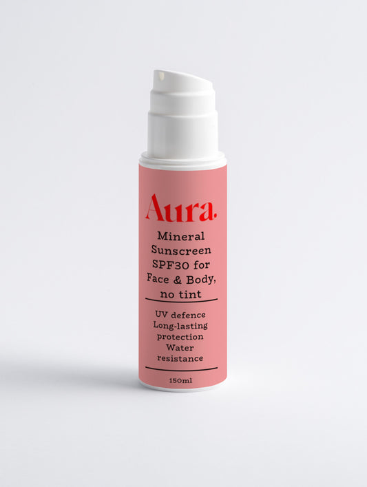 Mineral Sunscreen SPF30 for Face & Body, no tint